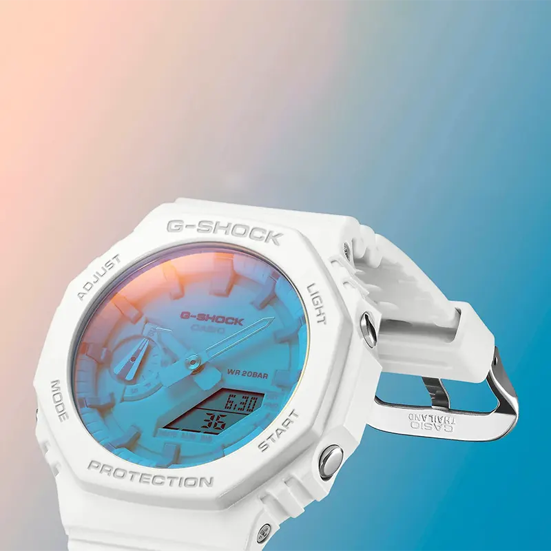G-Shock Carbon Core Guard Rainbow Gradated Dial Men's Watch- GA-2100TL-7A